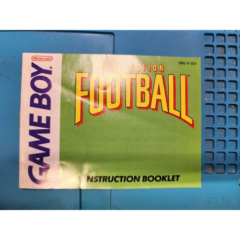 Nintendo Gameboy Play Action Football MANUAL Only